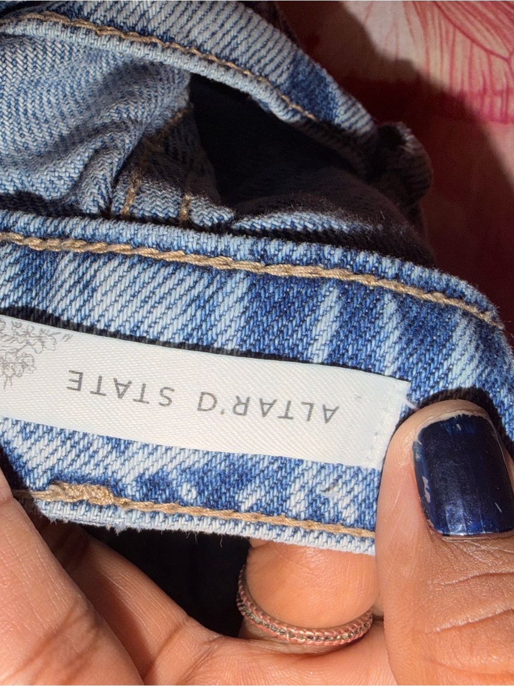 Altar'd State Women’s Light Blue Denim Jeans